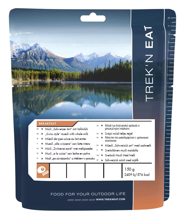 TREK'N EAT šveicariškas muslis su pienu