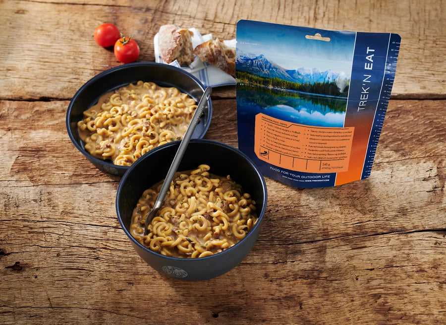 TREK'N EAT Makaronai kreminiuose grybuose+jautiena PS1000+