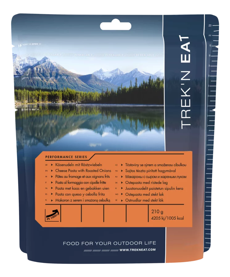 TREK'N EAT Sūrio makaronai su keptais svogūnais PS1000+