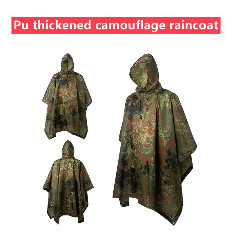 Nepralaidūs lietpalčiai, moteriški/vyriški Jungle Rain Poncho