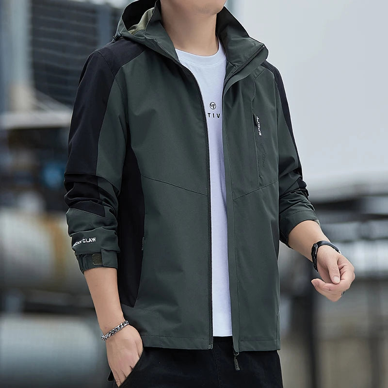 Nuimamas gobtuvas lauko alpinizmo vėjui atsparus paltas