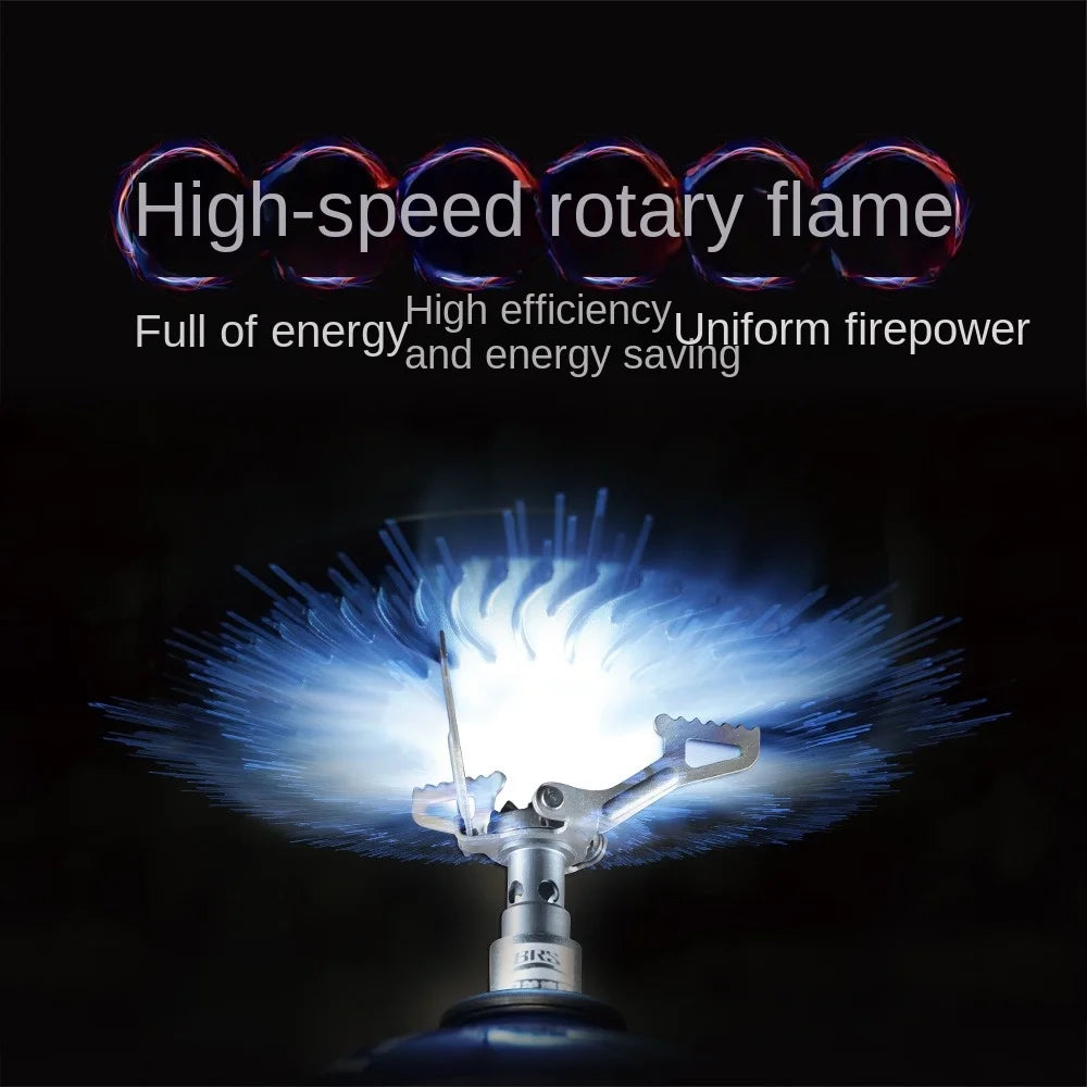 Krosnies sulankstomas žygių dujinis degiklis Mini nešiojama stovyklavietės dujinė viryklė Titano lydinio BRS-3000T kišeninė pikniko viryklė lauke