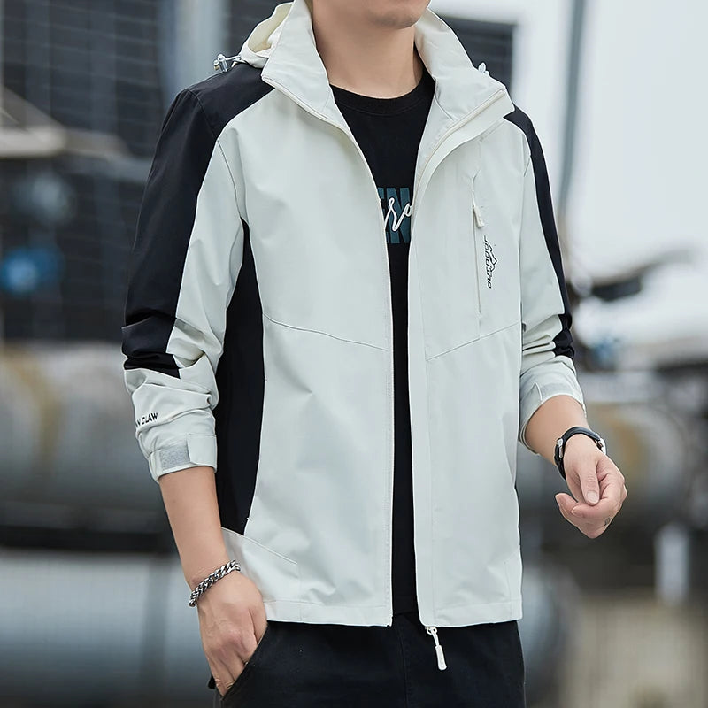 Nuimamas gobtuvas lauko alpinizmo vėjui atsparus paltas