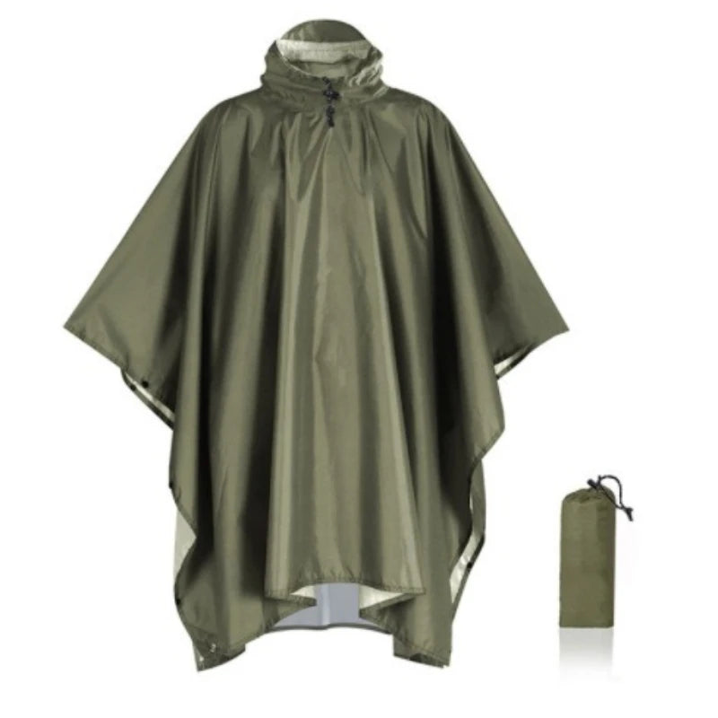 3 viename lauko karinis lietpaltis su gobtuvu