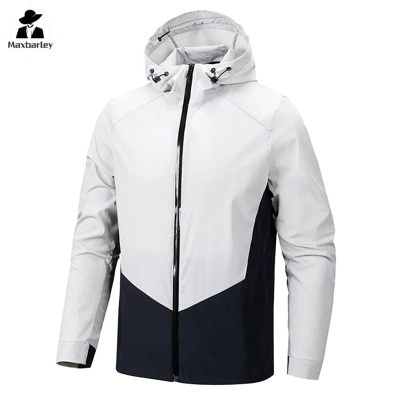 Kempingo vandeniui atspari Soft Shell striukė Lengvas paltas su gobtuvu, skirtas žygiams lauke