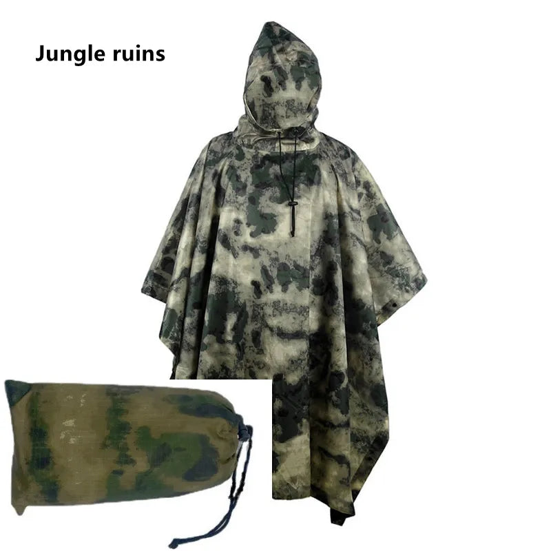 Nepralaidūs lietpalčiai, moteriški/vyriški Jungle Rain Poncho