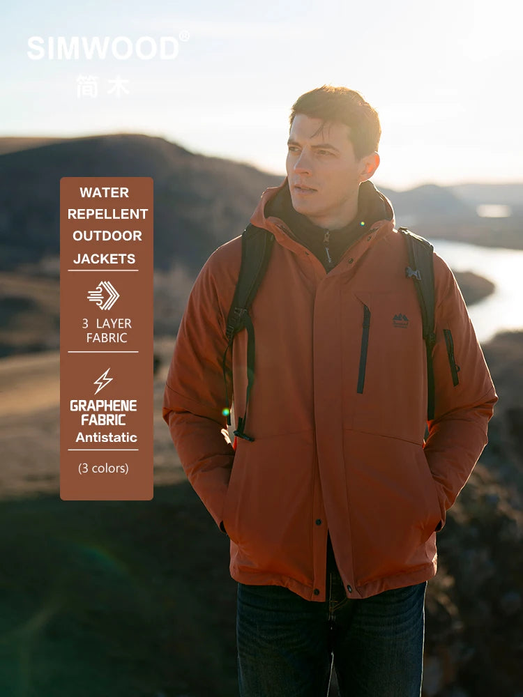 SIMWOOD 2024 rudens kieto apvalkalo vandeniui atspari striukė nuo lietaus