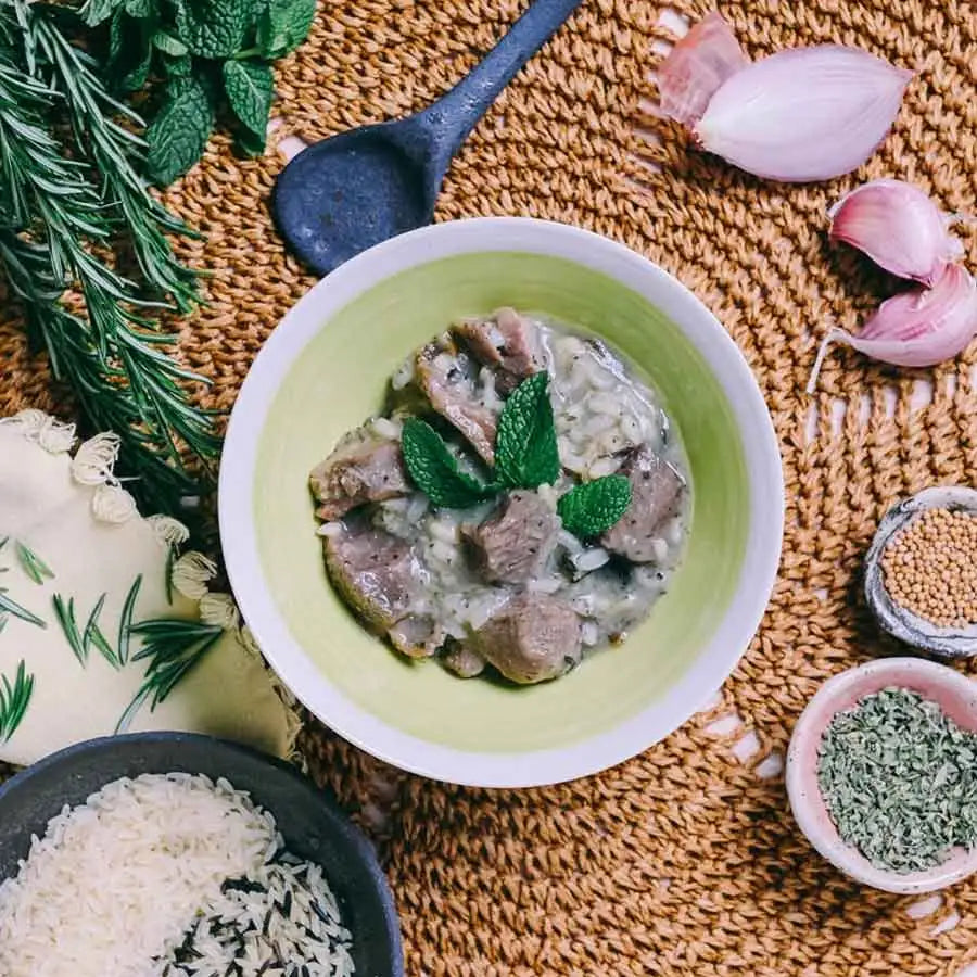 Forestia avienos troškinys su ryžiais pagardintas mėtomis-SH