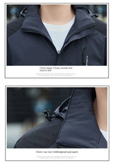 Nuimamas gobtuvas lauko alpinizmo vėjui atsparus paltas 