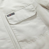 Žiemos kailio striukė su gobtuvu „Parkas“ vyrams nuo vėjo nepraleidžianti ančių pūkų sniego striukė 